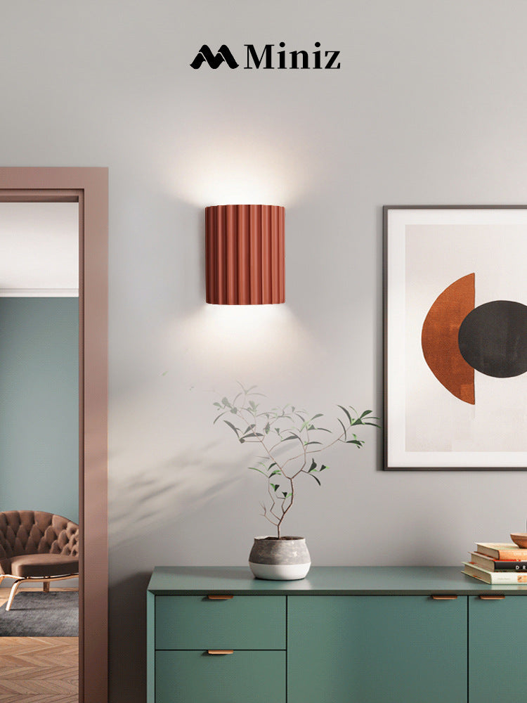 Cylinder Wall Mounted Lamps Postmodern Resin Wall Mounted Lights for Living Room
