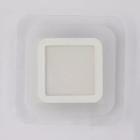 White Slim Square LED Wall Sconce Simple Style Acrylic Wall Light for Stair