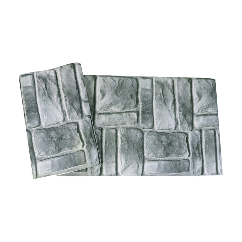 Rouleau de papier peint photographique en brique pour café, couleur naturelle, non collé, 57,1 pieds carrés.
