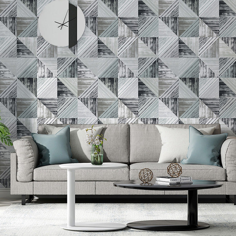 Contemporary Non-Woven Material Wallpaper Roll for Accent Wall with Marble Design in Neutral Color