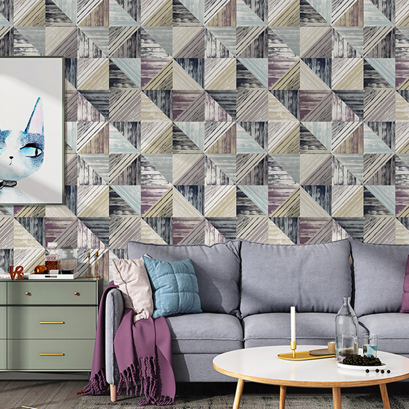 Contemporary Non-Woven Material Wallpaper Roll for Accent Wall with Marble Design in Neutral Color