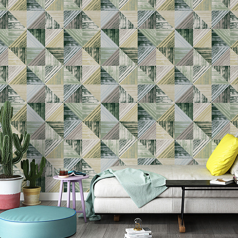 Contemporary Non-Woven Material Wallpaper Roll for Accent Wall with Marble Design in Neutral Color