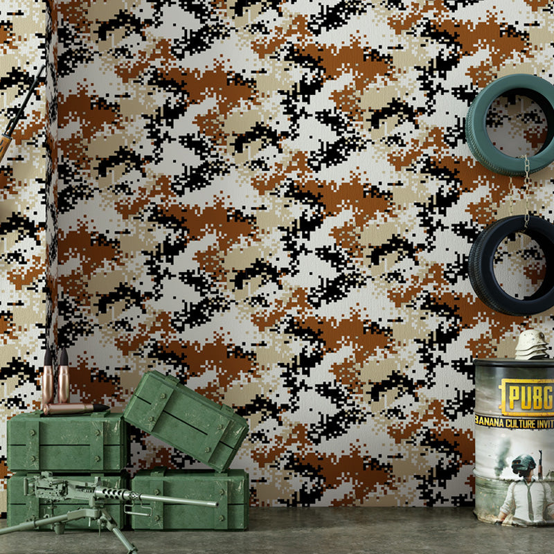 Militaire camouflagebehangrol voor thema-restaurantdecoratie, 57,1 m² wandbekleding in neutrale kleur
