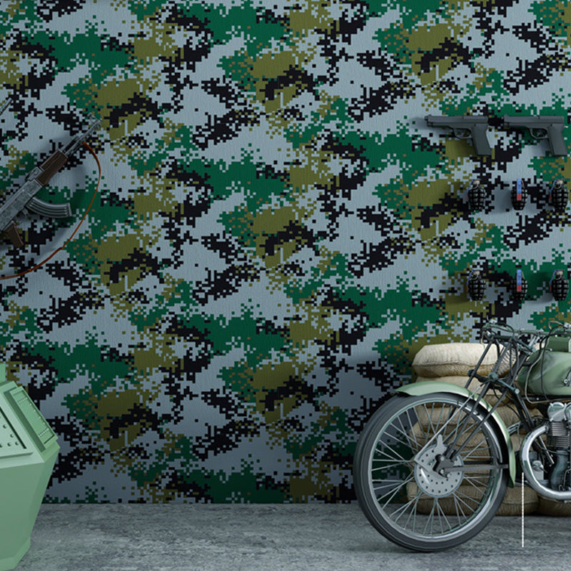 Militaire camouflagebehangrol voor thema-restaurantdecoratie, 57,1 m² wandbekleding in neutrale kleur