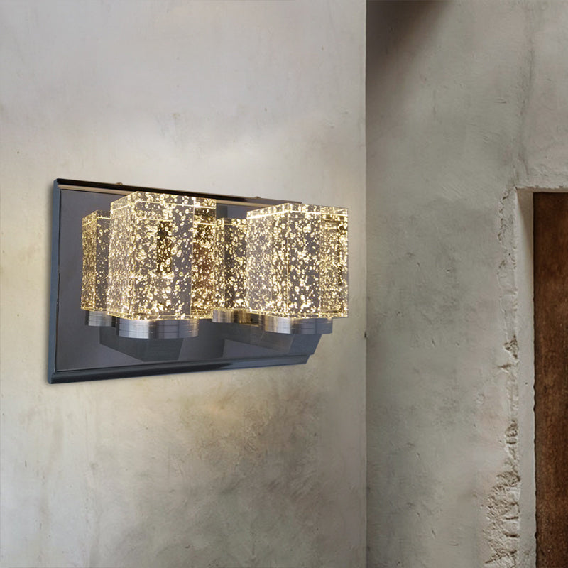 Idée d'éclairage mural chromé modernisme Crystal LED CHAMBRE MUR MURME