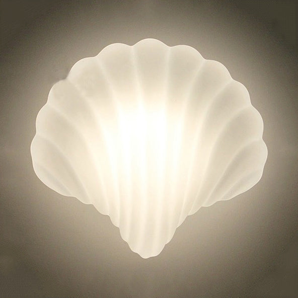 Bedroom Nursing Room Shell Wall Light Acrylic 1 Light Lovely Modern Wall Lamp in White