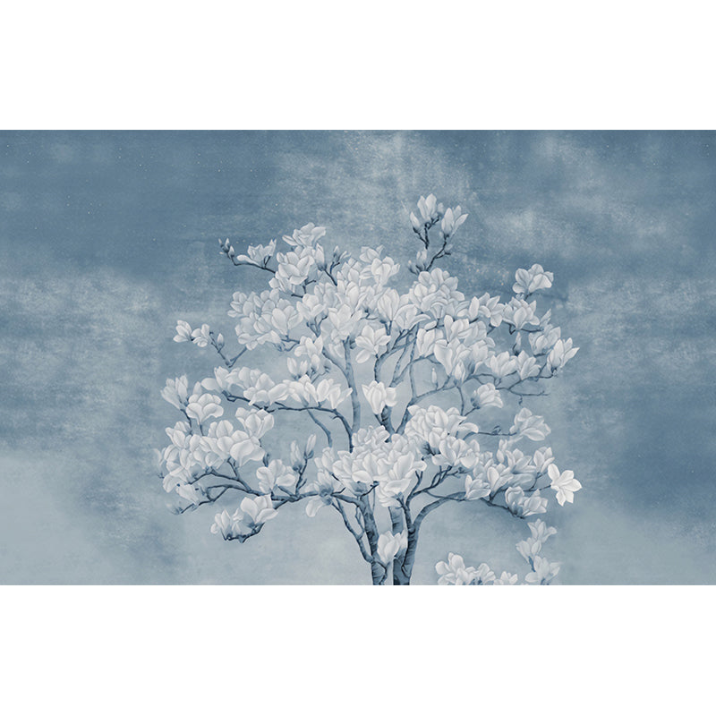 Decorative Blossoms and Tree Mural for Dining Room Decor Contemporary Wall Art, Custom-Made