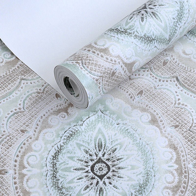 Bohemian Floral Surface Wallpaper in Natural Color Bedroom Wall Covering, 33-foot x 20.5-inch