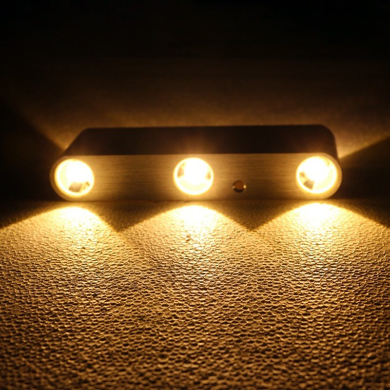 Luz de pared rectangular Luz de luz metálica moderna LED LED LED LED en níquel, 7 "/7.5" de ancho