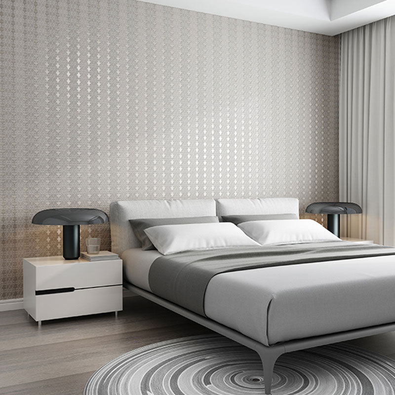 Harlequin Wallpaper Roll for Accent Wall in Pastel Grey, 33'L x 20.5"W, Non-Pasted