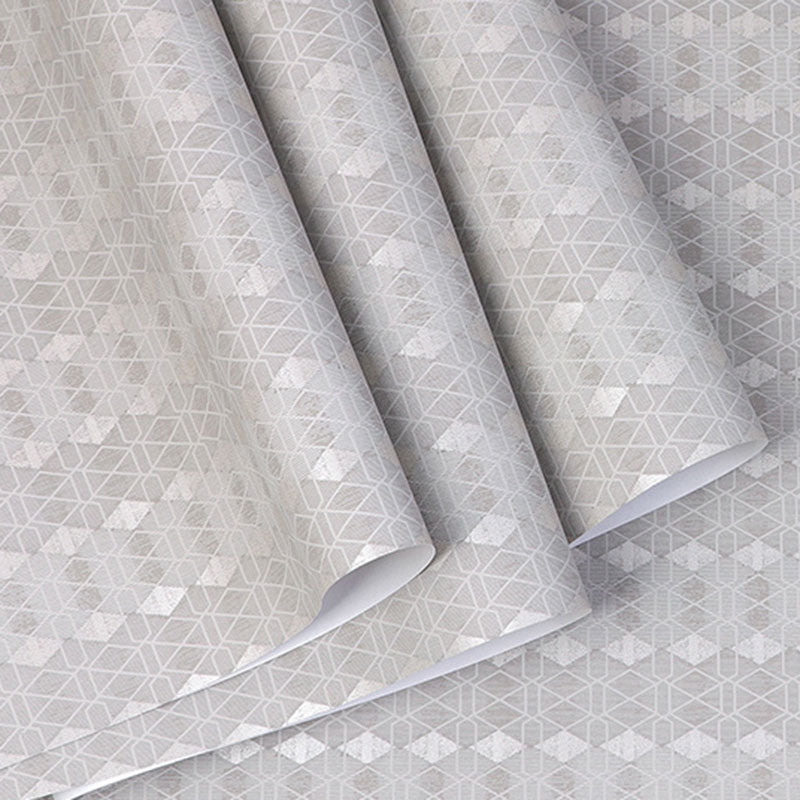 Harlequin Wallpaper Roll for Accent Wall in Pastel Grey, 33'L x 20.5"W, Non-Pasted
