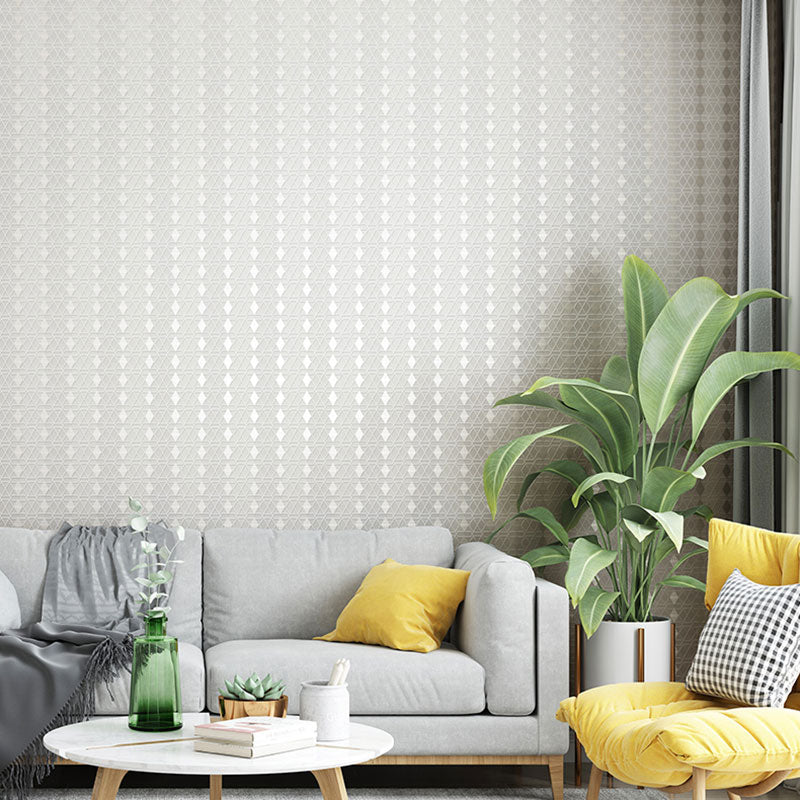 Harlequin Wallpaper Roll for Accent Wall in Pastel Grey, 33'L x 20.5"W, Non-Pasted
