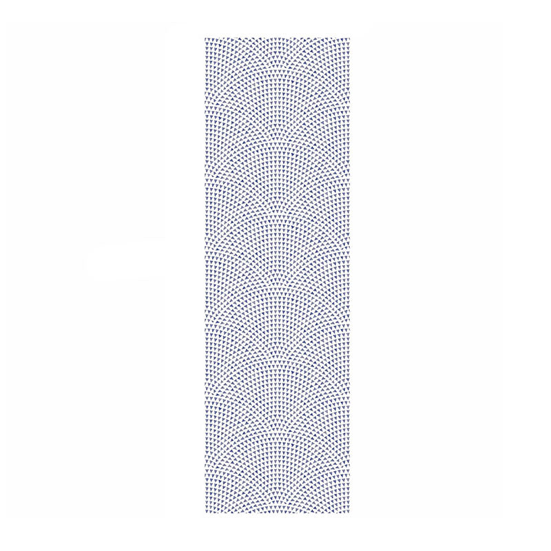 Pastel Blue Geometries Wall Covering Moisture-Resistant Wallpaper for Accent Wall, Easy to Remove