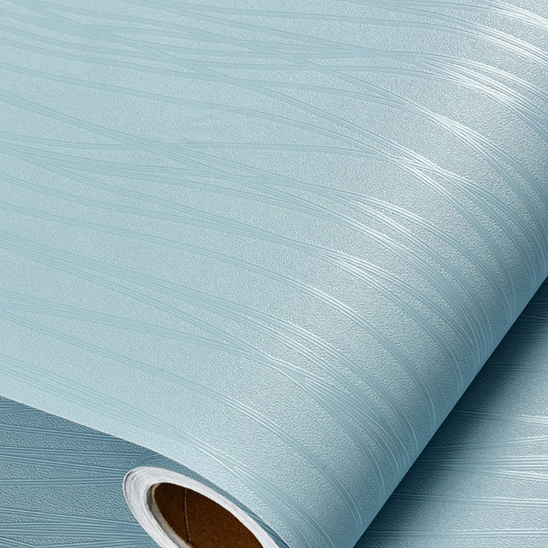 29.5' x 23.5" Minimalist Wallpaper Roll for Girl's Bedroom with Linear Pattern in Natural Color, Peel and Stick