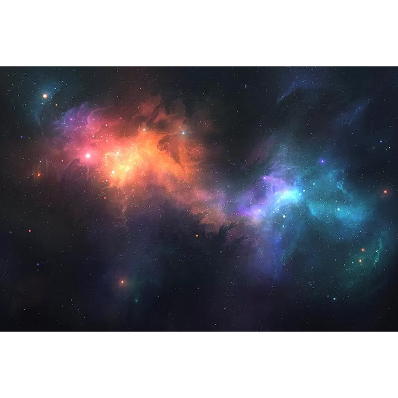 Decorative Luminous Nebula Wall Art Non-Woven Material Simplicity Wall Mural for Ceiling
