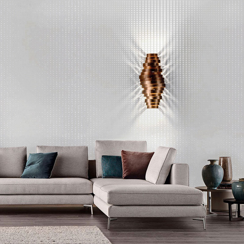 Eigentijdse behangrol in roostermuurdecoratie in natuurlijke kleuren, 33 ft. x 60 cm, niet-geplakt