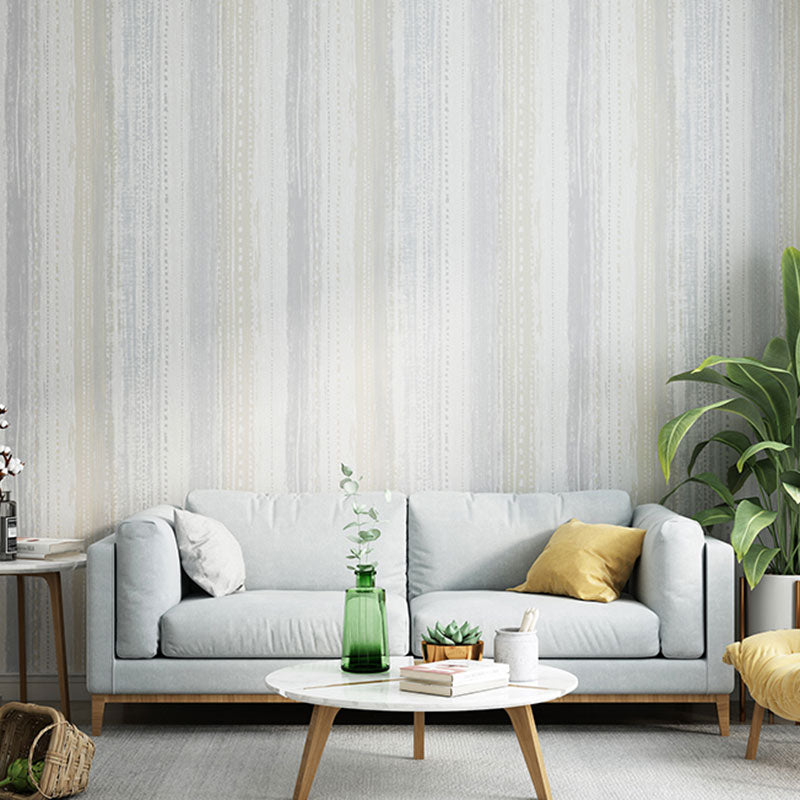Papier peint à rayures verticales de 20,5 po x 33 pi, couleur douce, simplicité, décoration murale pour mur d'accent
