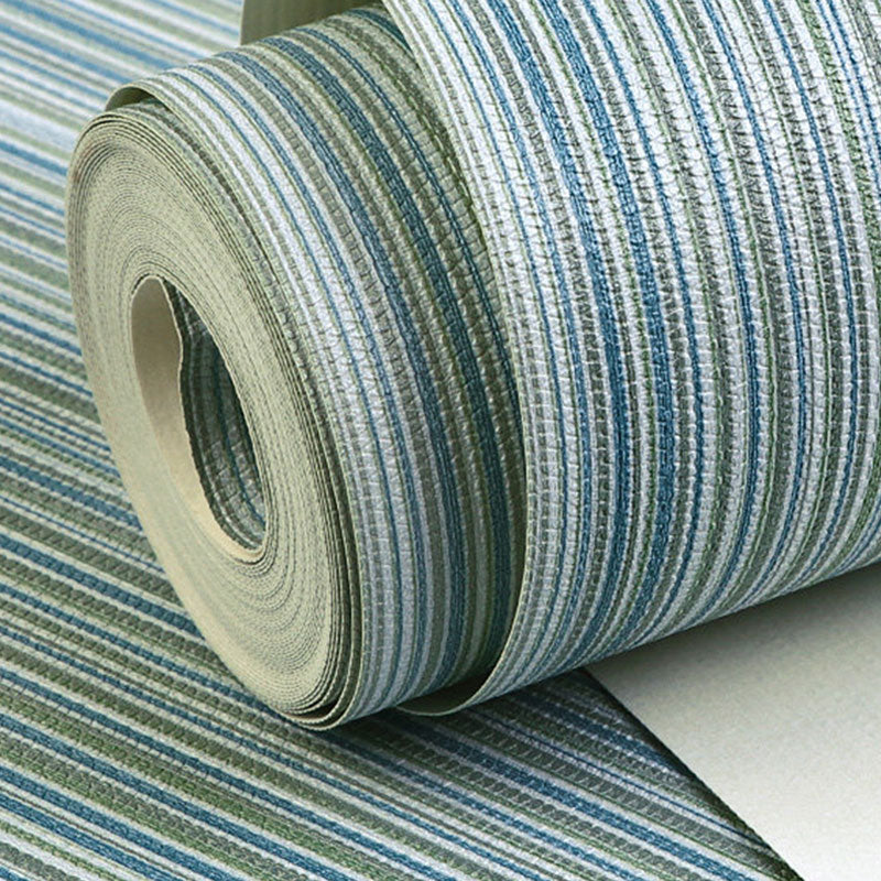 Zeitgenössische Streifen-Wandverkleidung für die Wohnzimmerdekoration, Tapetenrolle in individueller Größe in natürlichen Farben
