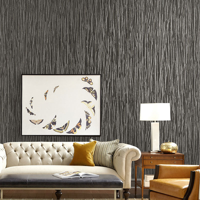 Simplicity Wall Covering in Natural Color Linen Textured Wallpaper, 33'L x 20.5"W