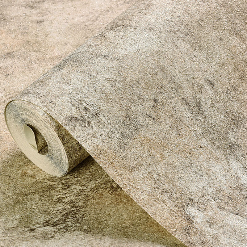 Natural Color Cement Surface Wallpaper Roll Moisture-Resistant Wall Decor for Coffee Shop