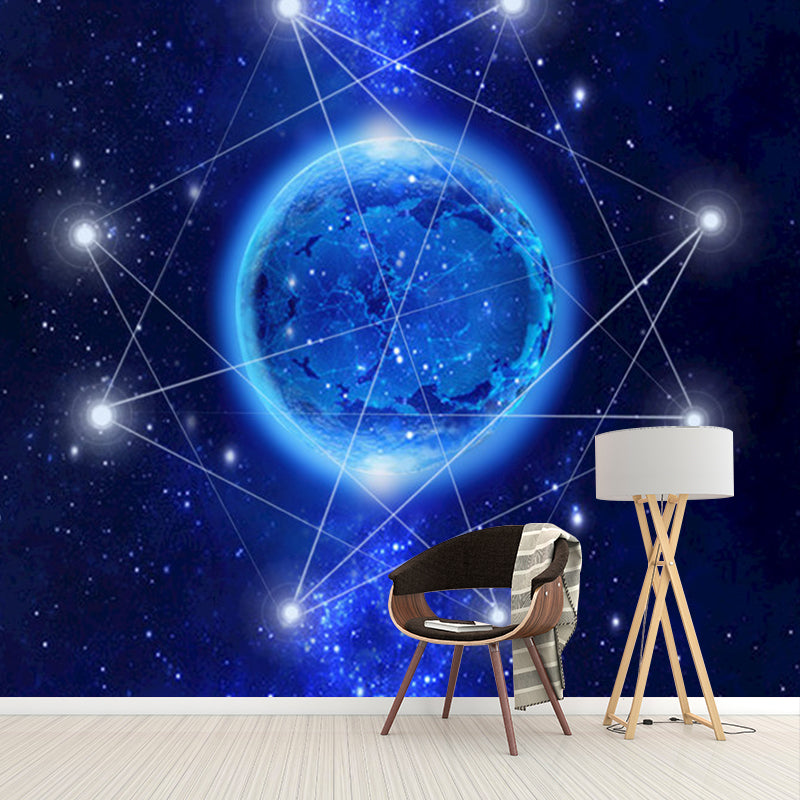 Photo Horoscope and Plant Mural Extra Large Wall Covering for Ceiling Decoration, Customized Size Available