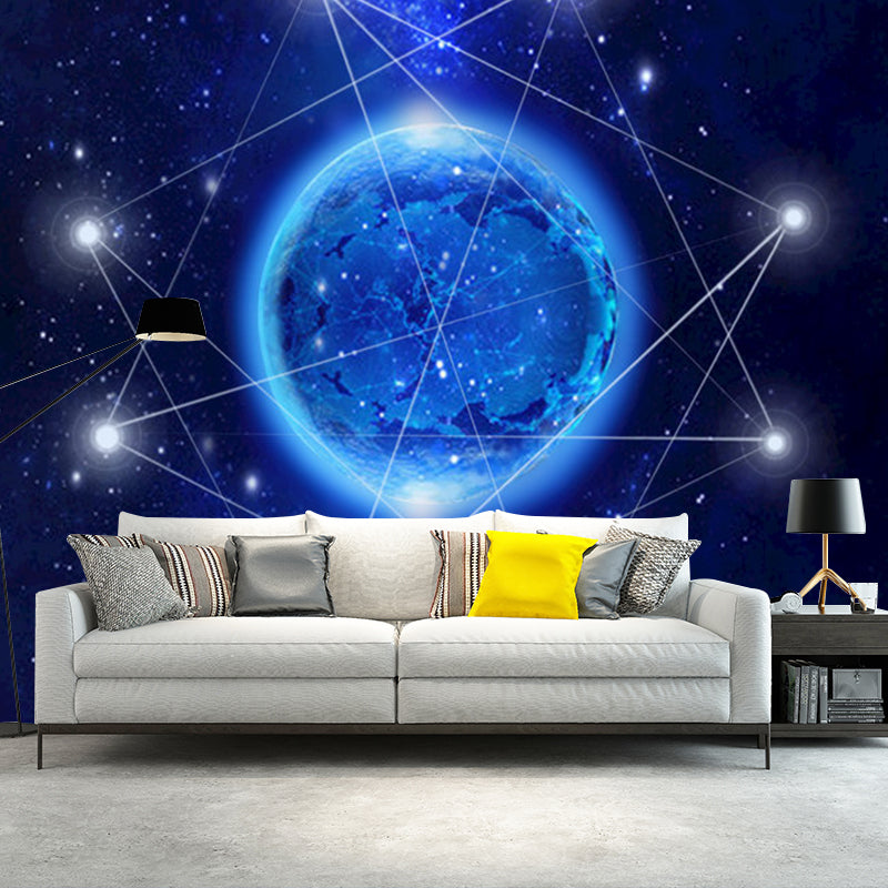 Photo Horoscope and Plant Mural Extra Large Wall Covering for Ceiling Decoration, Customized Size Available