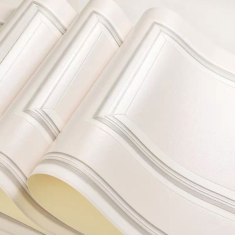 Moisture-Resistant Square Wallpaper 57.1 sq ft. Contemporary Wall Decor for Guest Room