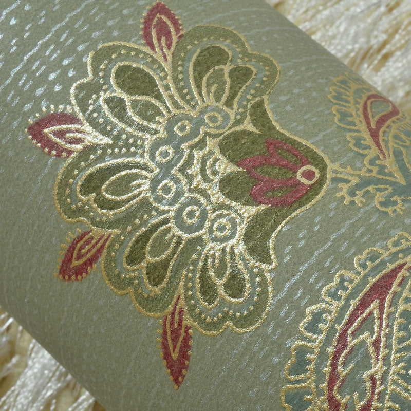 Entwined Blossoms Wallpaper Roll 33 ft. x 20.5 in Wall Covering for Bedroom in Grey and Green