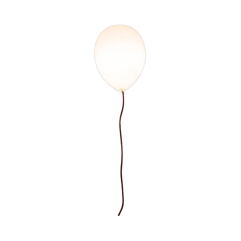 Witte Ballon Schaduw Flush Mount Licht Hedendaagse 8 "/10" W 1 Hoofd Opaal Glas Plafond Gemonteerd Armatuur, Warm/Wit Licht
