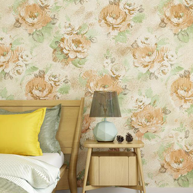 Blossoming Roses Wall Decor 20.5 in x 33 ft Rural Wallpaper Roll for Girls Bedroom