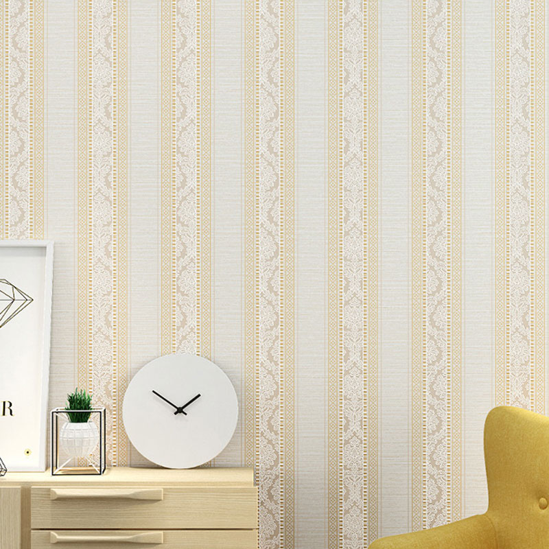 Vertical Stripe Wall Covering for Living Room Decoration Minimalist Wallpaper Roll, 31' x 20.5"