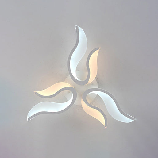 Blossoming Living Room Flush Mount Light Acrylic LED 3/6/9-Light Modern Ceiling Light Fixture in Warm/White/Natural Light