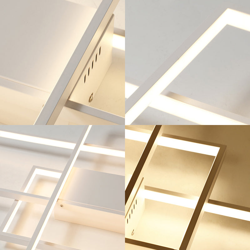 Rechthoekig inbouwmodernisme acryl LED wit inbouwlichtarmatuur in warm/wit/natuurlijk licht