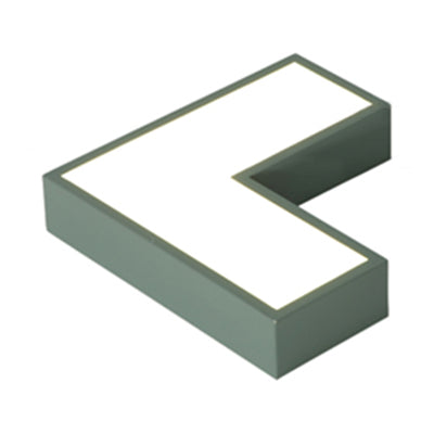 10 "/14" Flush Wide Flush Mount Light Minimalism Acrylic Grey / Yellow / Blue LED Ceiling Flush Light Fixture in White / Warm