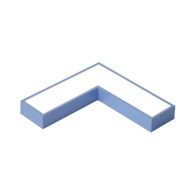 10 "/14" Flush Wide Flush Mount Light Minimalism Acrylic Grey / Yellow / Blue LED Ceiling Flush Light Fixture in White / Warm