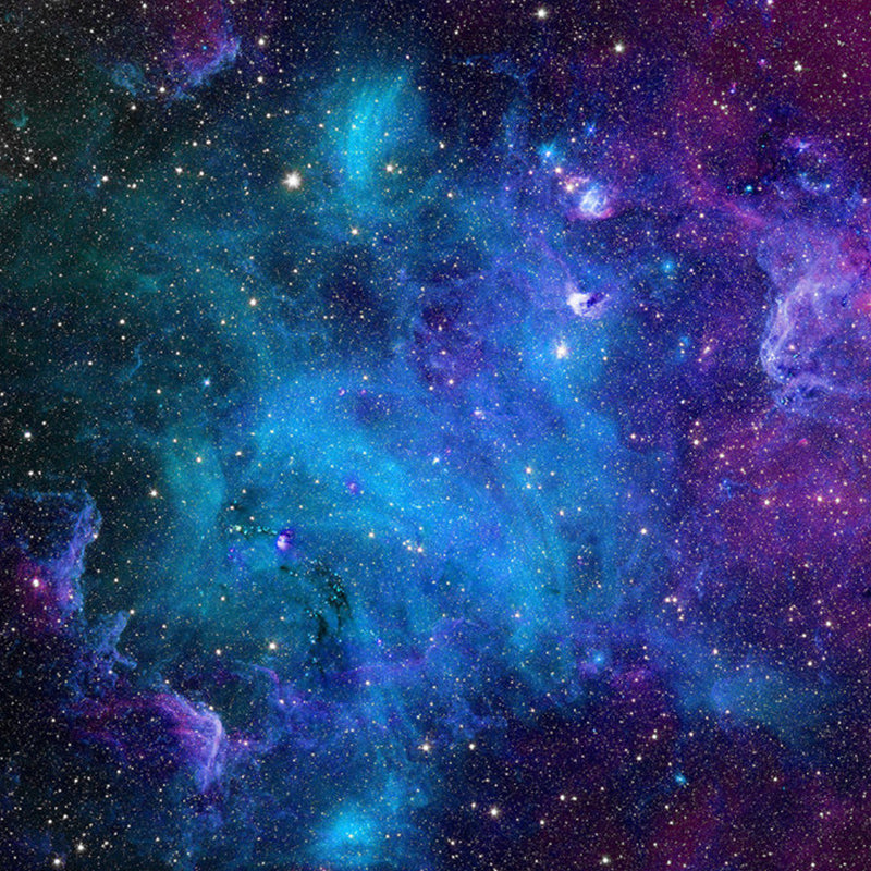 Moisture-Resistant Luminous Nebula Mural Custom-Printed Nordic Wall Covering for Ceiling Decoration