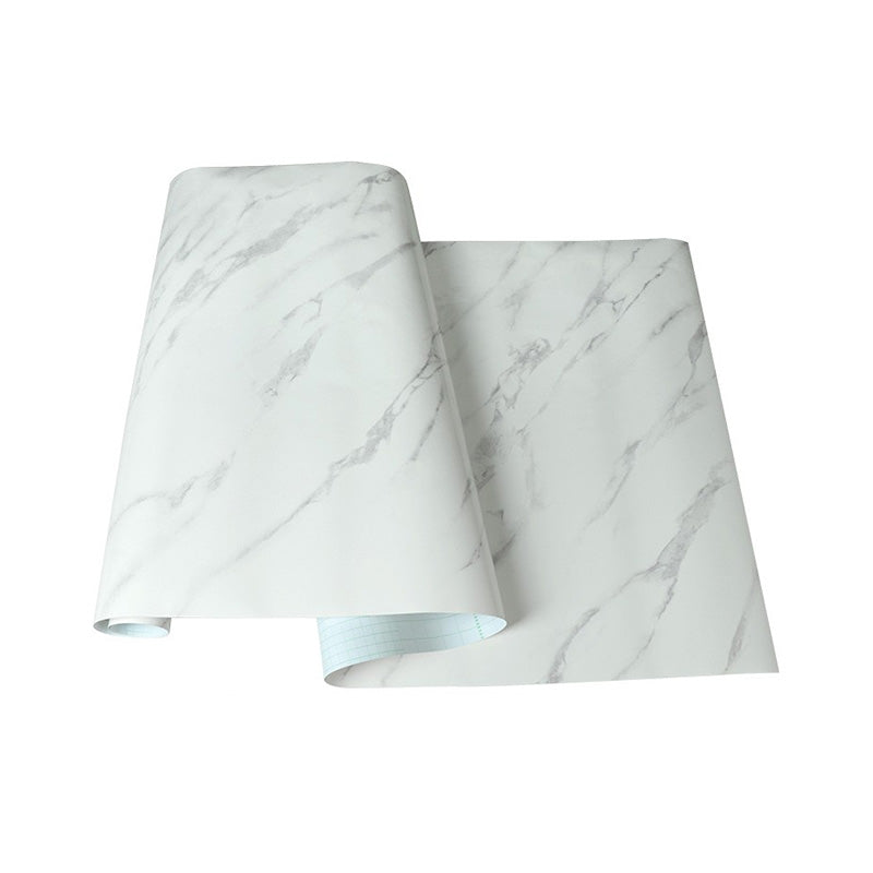 Marble Effect Wall Decor 23.5"W x 10'L Vinyl Wallpaper Roll for Dining Room, Peel and Stick