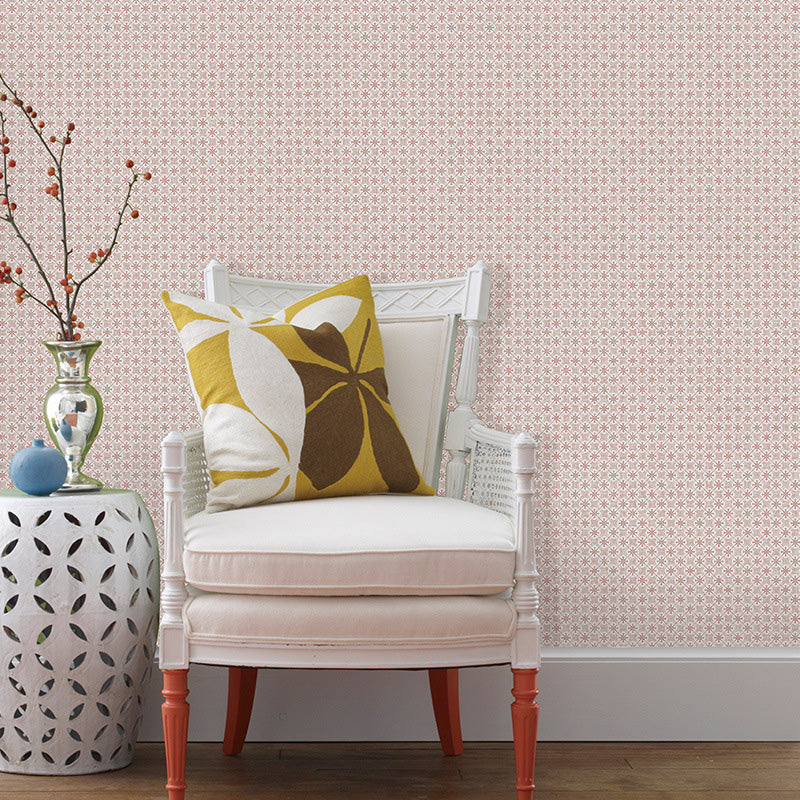 Dense Flower Design Wall Covering Non-Woven Wallpaper for Girls, 33-foot x 20.5-inch