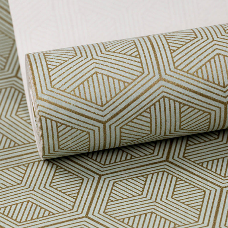 Natural Color Simplicity Wall Covering 57.1 sq ft. Geometries Wallpaper for Bedroom Decoration