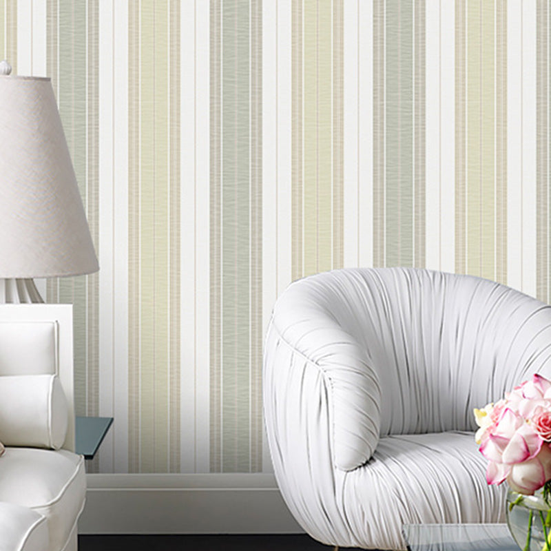 Vertical Stripe Wall Decor Non-Woven Fabric Wallpaper for Living Room, 20.5"W x 33'L