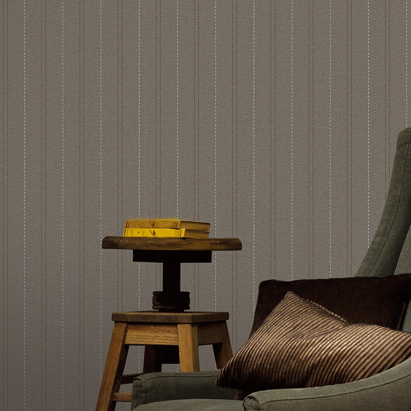 Latitudinal Stripes Wallpaper for Living Room Decor Contemporary Wall Covering, 20.5"W x 33'L