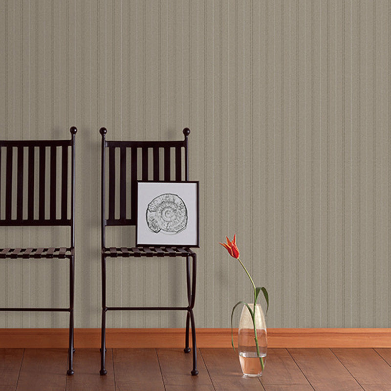 Latitudinal Stripes Wallpaper for Living Room Decor Contemporary Wall Covering, 20.5"W x 33'L