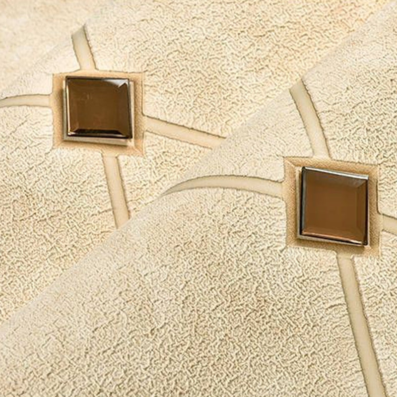 Moisture-Resistant Harlequin Wall Covering 20.5"W x 31'L Nordic Flock Wallpaper Roll for Guest Room Decor