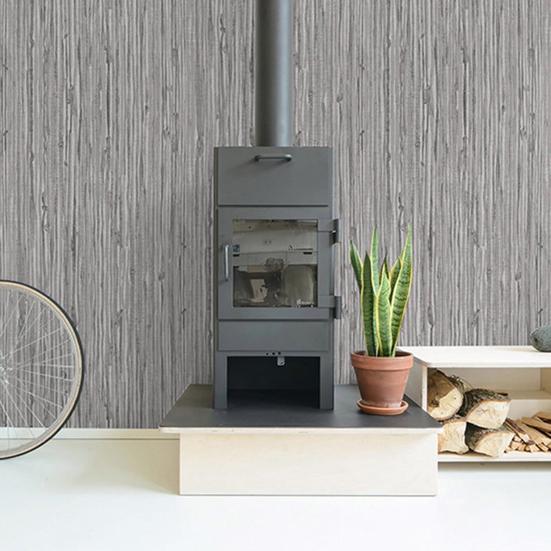 Natuurlijke kleur hedendaagse wandbekleding 20,5" bij 33' houtlook behangrol voor huisdecoratie