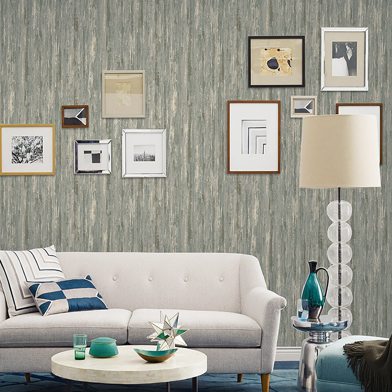 Stain-Resistant Reclaimed Wood Wallpaper 33 ft. x 20.5 in Minimalist Wall Decor for Living Room