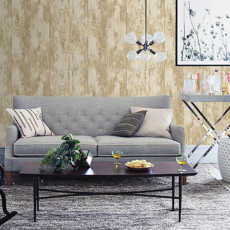 Faux Wood Wall Decor for Bedroom Contemporary Wallpaper Roll, Non-Pasted, 20.5"W x 33'L