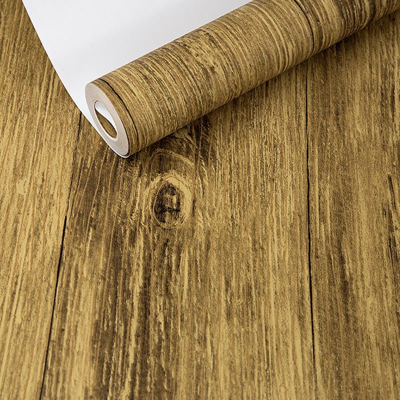 Rouleau de papier peint en bois vieilli pour la décoration de la maison, couleur naturelle, 20,5 pouces x 33 pieds