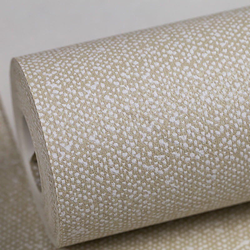 Simple Wall Covering in Pastel Color Linen Dots Wallpaper, Non-Pasted, 33-foot x 20.5-inch