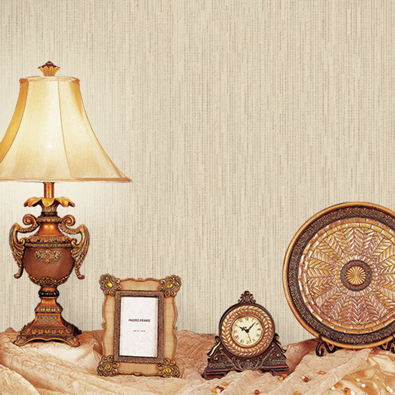 57.1 sq ft. Modern Wallpaper Roll with Plain Color Design in Dark Color, Non-Pasted