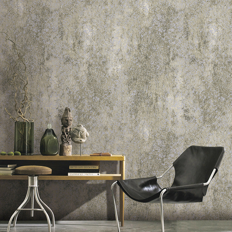 Stain-Resistant Cement Look Wall Covering 33'L x 20.5"W Retro Wallpaper Roll for Bedroom